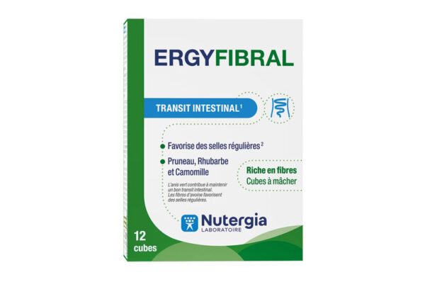 NUTERGIA ERGYFIBRAL 12 cubes à mâcher