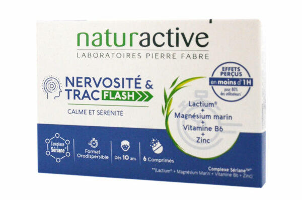 NATURACTIVE Nervosité et Trac Flash 6 comprimés