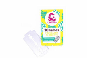 LAMAZUNA Lames pour rasoir de sûreté acier inoxydable finition platine
