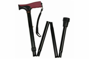 Canne T réglable Grip pliante