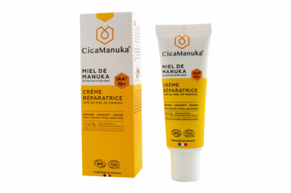 CICAMANUKA Crème Réparatrice au Miel de Manuka IAA10+ Bio 40 ml