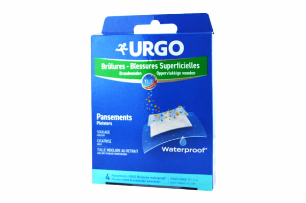 URGO Brûlures et Blessures Superficielles 10x7 cm boite de 4