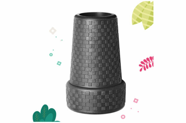 Embout Canne pliante 17 mm effet carbone