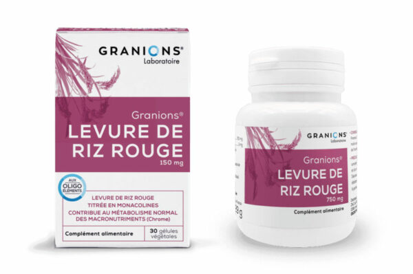 GRANIONS LEVURE DE RIZ ROUGE 30 gélules végétales