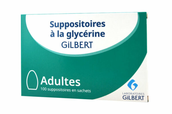 SUPPOSITOIRE GILBERT GLYCERINE adulte boîte de 100