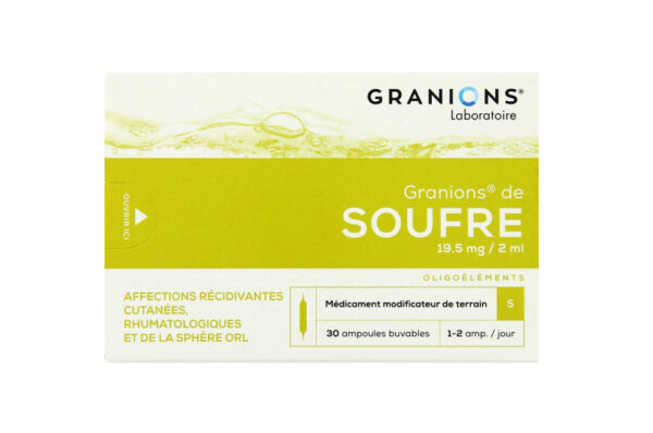 GRANIONS de Soufre 30 ampoules buvables
