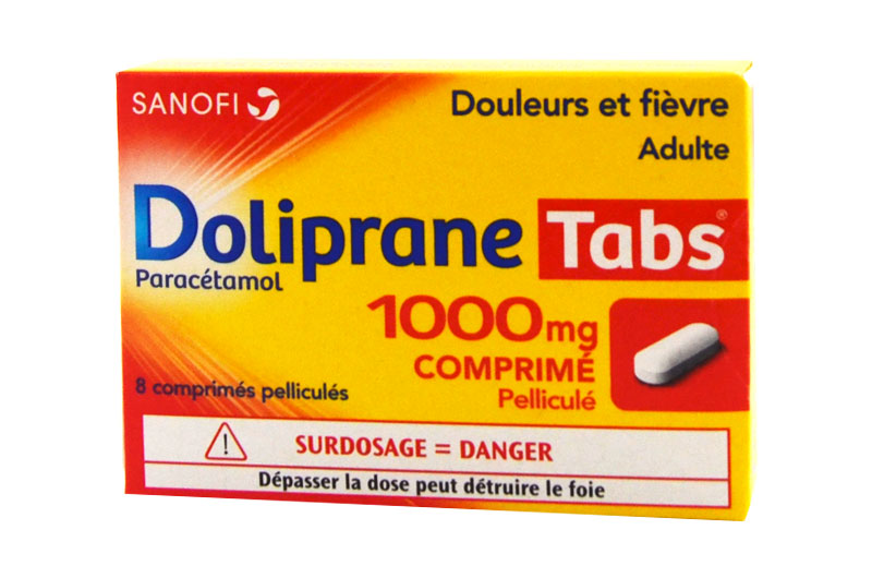 DOLIPRANE TABS 1000 mg 8 comprimés - Pharma-Médicaments.com