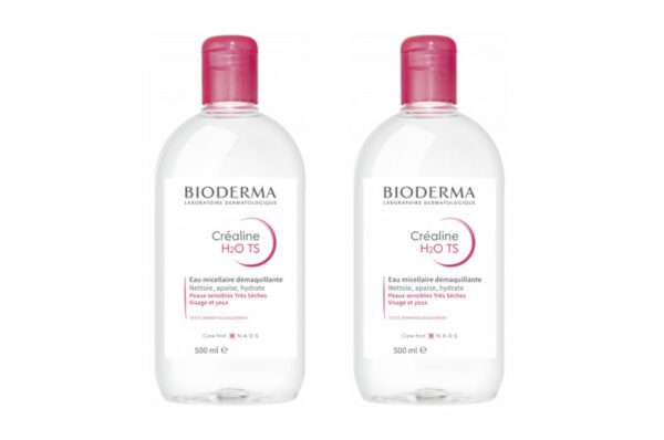 BIODERMA CREALINE TS H2O Sans Parfum 500ml – lot de 2