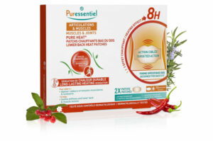 PURESSENTIEL Patchs chauffants bas du dos pure heat articulations et muscles 14 HE 2 patchs
