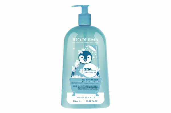 BIODERMA ABCderm Gel Moussant Nettoyant doux 1 litre