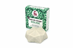 LAMAZUNA Pain de rasage solide au beurre de karité végane peau normale parfum thé vert citron