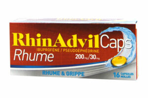 RHINADVIL CAPS Rhume et Grippe 16 capsules molles