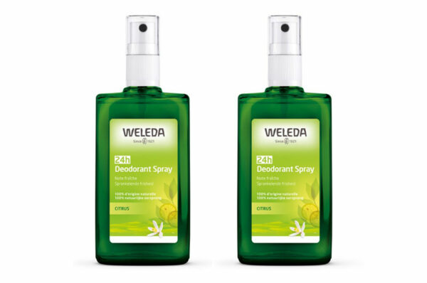 WELEDA Citrus Déodorant spray efficacité 24h 100 ml x 2