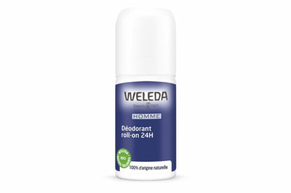 WELEDA Déodorant 24h Homme roll-on 50 ml x 2
