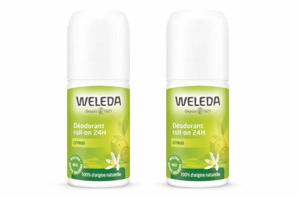 WELEDA Déodorant 24h au Citrus roll-on 50 ml x 2
