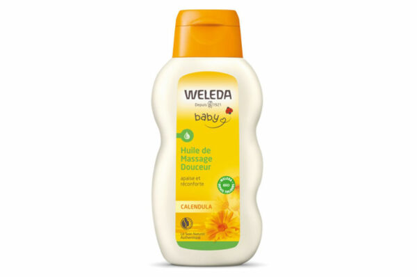 WELEDA Huile de Massage Douceur Bébé au Calendula 200 ml