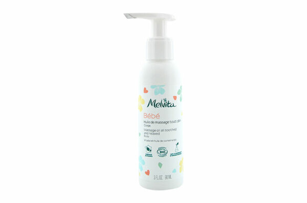 MELVITA Bébé – Huile de Massage Tout Câlin BIO Corps 90 ml