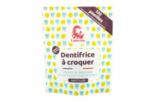 LAMAZUNA Dentifrice à Croquer à la Poudre de Gingembre et Huile Essentielle de Citron Sans Fluor 120 pastilles