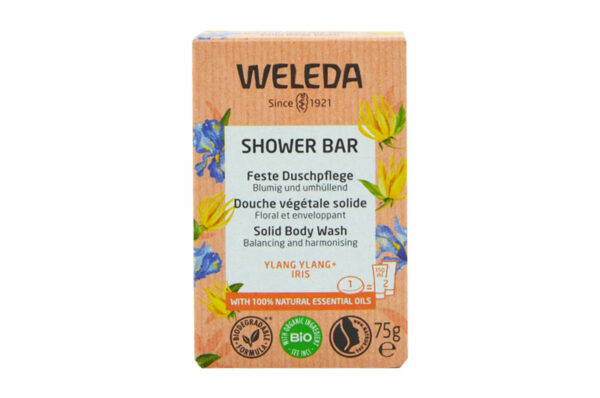 WELEDA SHOWER BAR Douche Végétale Solide Ylang Ylang et Iris 75 gr