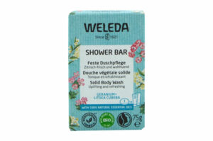 WELEDA SHOWER BAR Douche Végétale Solide Géranium et Litsea Cubeba 75 gr