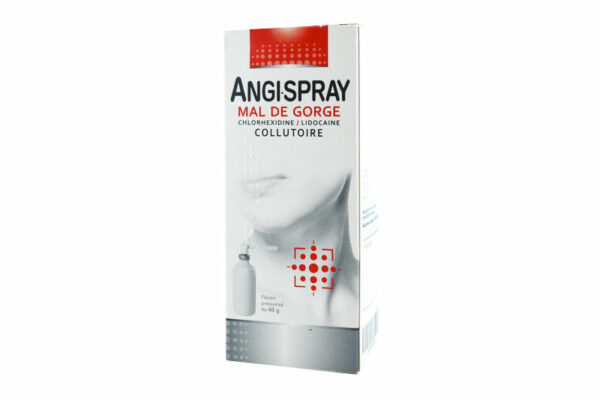 ANGI-SPRAY Mal de Gorge Chlorhexidine / Lidocaïne, collutoire 40 g