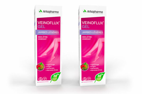 ARKOPHARMA Veinoflux Gel Jambes Légères Bien Etre Immédiat 2 x 150 ml