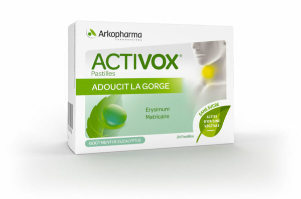 ARKOPHARMA Activox Adoucit La Gorge Menthe, Eucalyptus 24 pastilles