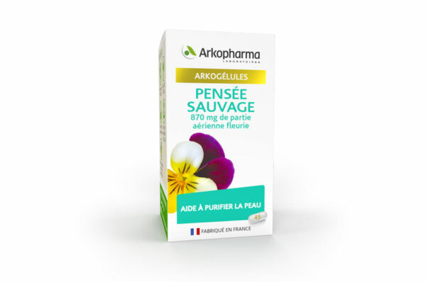 ARKOPHARMA Arkogélules Purificateur de la Peau Pensée Sauvage 45 gélules – Image 2