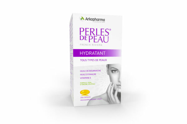 ARKOPHARMA Perles De Peau Hydratant Huile Bourrache et Onagre 200 capsules