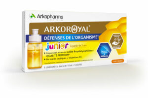 ARKOPHARMA Arkoroyal Défenses de l'Organisme Junior Gelée Royale, Vit. D3 5 doses