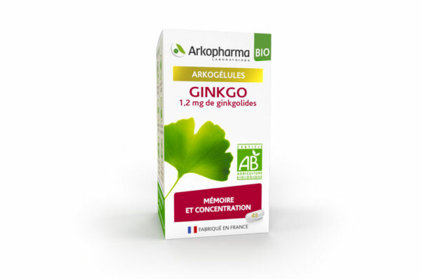 ARKOPHARMA Arkogélules Mémoire et Concentration Ginkgko Bio 45 gélules