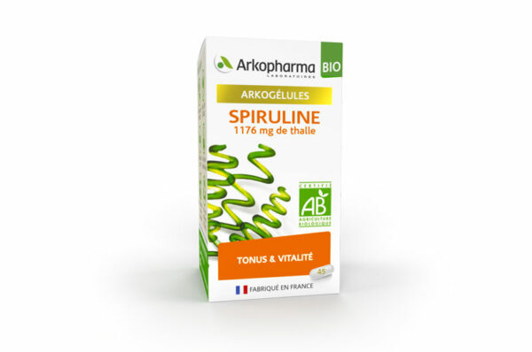 ARKOPHARMA Arkogélules Tonus et Vialité Spiruline Bio 45 gélules
