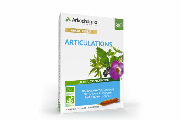 ARKOPHARMA Arkofluides Articulations Harpagophytum, Ortie Bio 20 ampoules