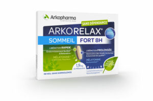 ARKOPHARMA Arkorelax Sommeil Fort 8H Mélatonine, Valériane 15 comprimés