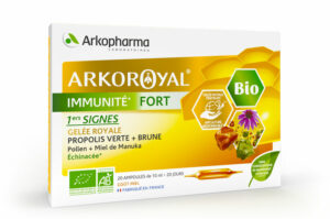 ARKOPHARMA Arkoroyal Immunité Fort Bio Gelée Royale, Propolis 20 amp 10ml
