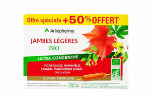 ARKOPHARMA Arkofluides Circulation Jambes Légères Vignes Rouges Bio 30 ampoules