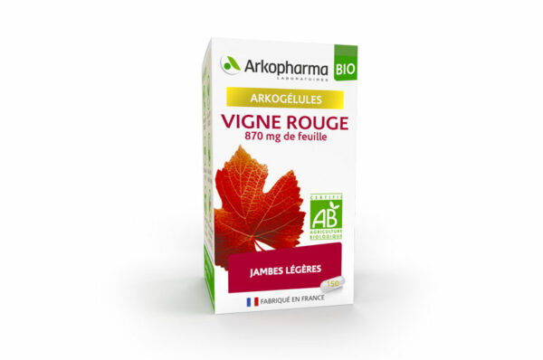 ARKOPHARMA Arkogélules Jambes Légères Vigne Rouge Bio 150 gélules – Image 2