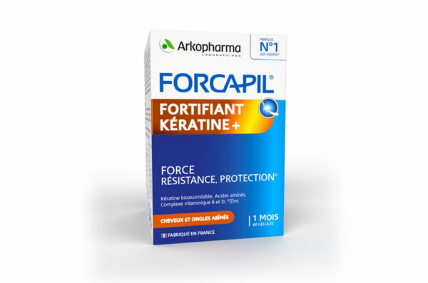 ARKOPHARMA Forcapil Fortifiant Kératine+ 60 gélules – Image 2