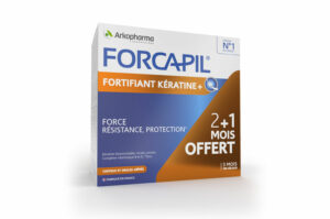 ARKOPHARMA Forcapil Fortifiant Kératine + 3 Mois Zinc, Vitamine B 180 gélules