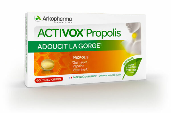 ARKOPHARMA Activox Adoucit La Gorge Propolis 20 comprimés à sucer – Image 2