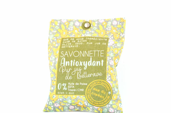 MAS DU ROSEAU Savonnette – Antioxydant Pur Jus de Betterave 80 gr