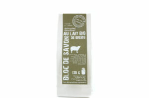 MAS DU ROSEAU Bloc de Savon au Lait BIO de Brebis 130 gr