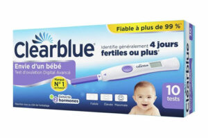 CLEARBLUE Test d’Ovulation Digital 1 Hormone (2 jours de fertilité) x 10