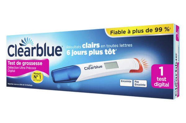 CLEARBLUE Test de grossesse Détection Ultra Précoce Digital x1