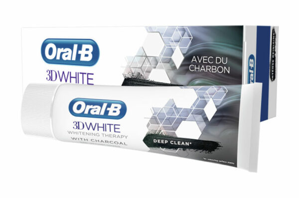 ORAL-B 3D WHITE Whitening Therapy Nettoyage Intense Charbon 75 ml