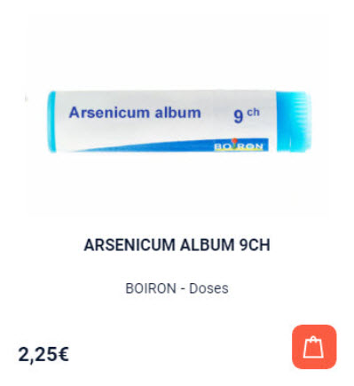 Pourquoi prendre Arsenicum album 9CH