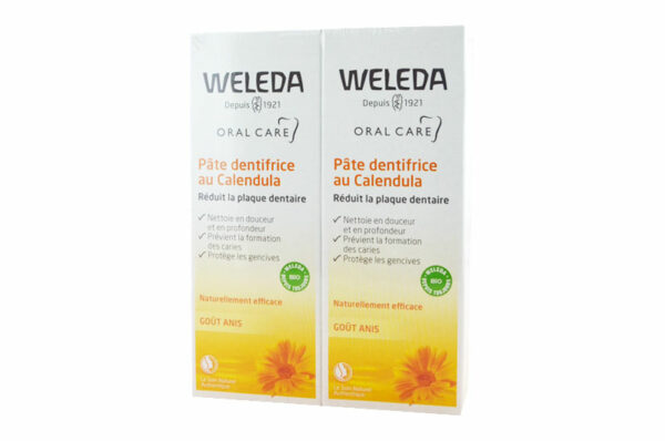 WELEDA Pâte Dentifrice Calendula lot de 2x75 ml