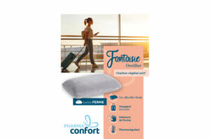 Oreiller ergonomique mémoire de forme Fantaisie Voyage  42x25x12