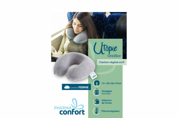 Oreiller ergonomique mémoire de forme Utopie Nuque  30x30x10