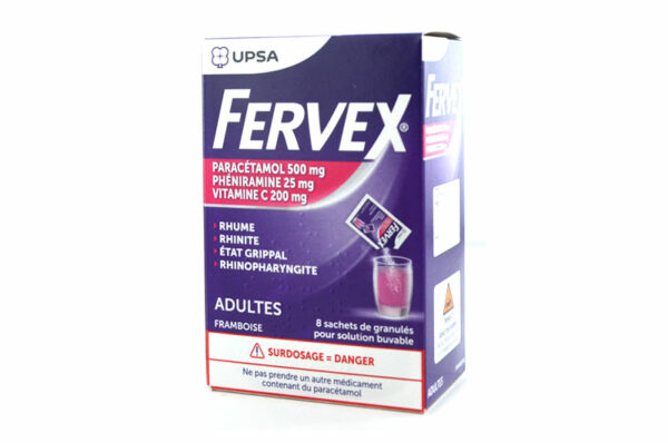 FERVEX adulte buvable 8 sachets framboise